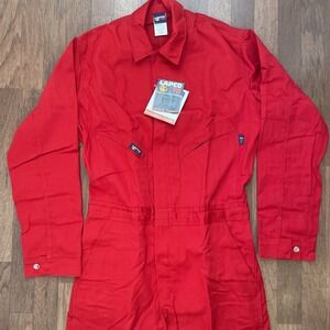 LAPCO FR Coverall Medium Tall Red ATPV 8.7 Cat 2 Work Safety